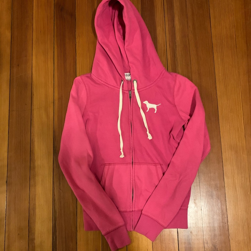 PINK Victoria’s Secret pink hoodie. Size XS